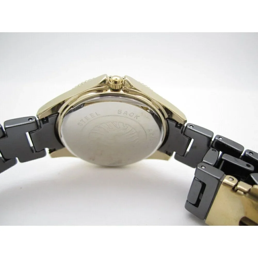 Women Anne Klein Ceramic Diamond Quartz 32mm Analog Watch (G843) 